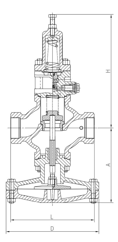 Genebre Fig: 2274 Pilot operated Pressure Reducing Valve. 1/2". Threaded ends acc. to ISO 7-1,