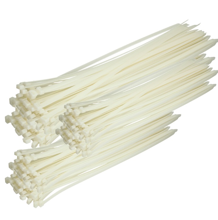 Cable Tie 140mm x 3.6mm White Nylon - 100 Pack