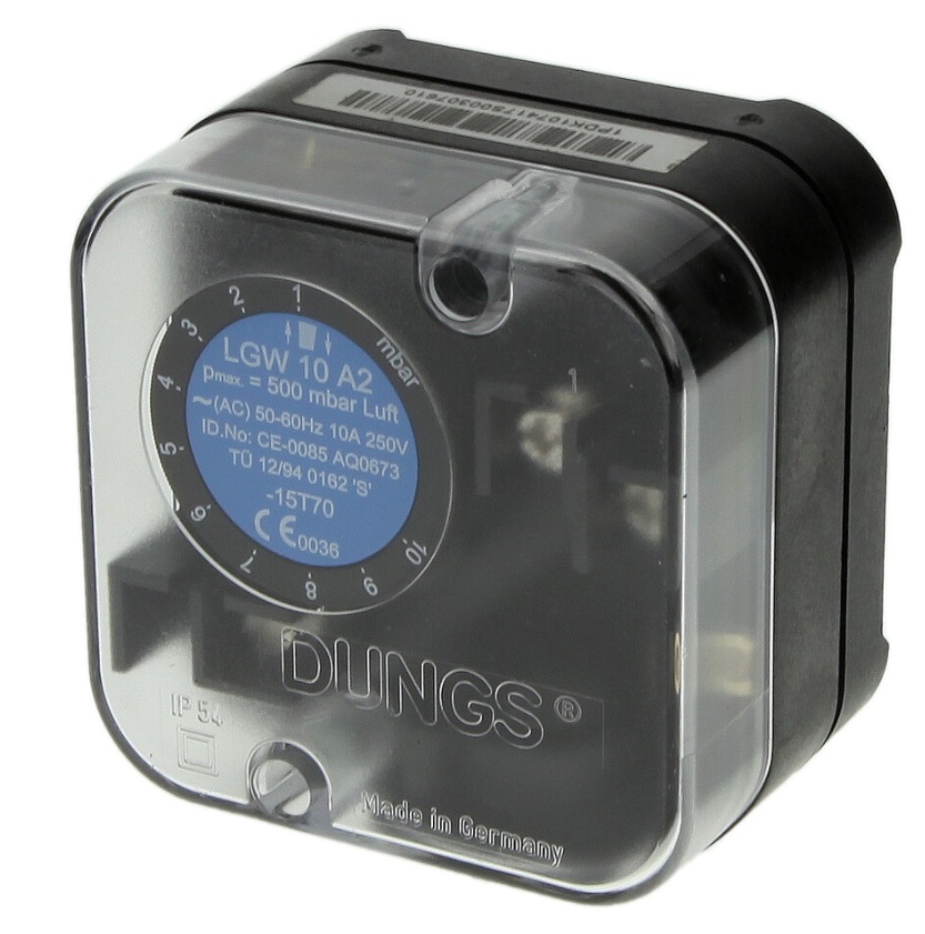 DUNGS LGW 10 A2 Pressure Switch Setting range 1-10 mbar 107417