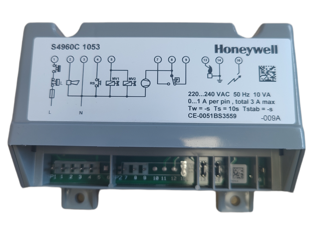 Honeywell Control Unit S4960C1053 220/240 vac 