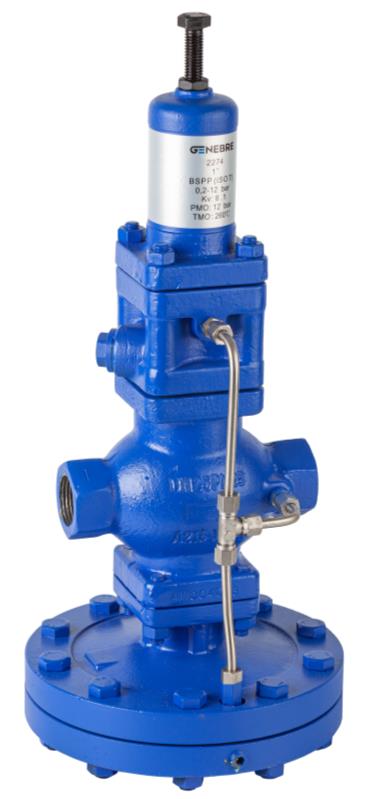 Genebre Fig: 2274 Pilot operated Pressure Reducing Valve. 3/4&quot;. Threaded ends acc. to ISO 7-1,